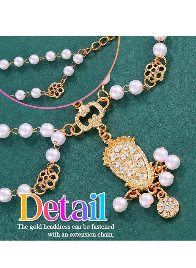 Happy D Pearl chain headpiece, Bohemian-style women's hair accessory suitable for Halloween costumes - Image 3